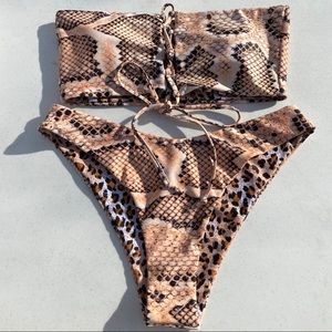 ZAFUL Leopard Bikini Never Worn